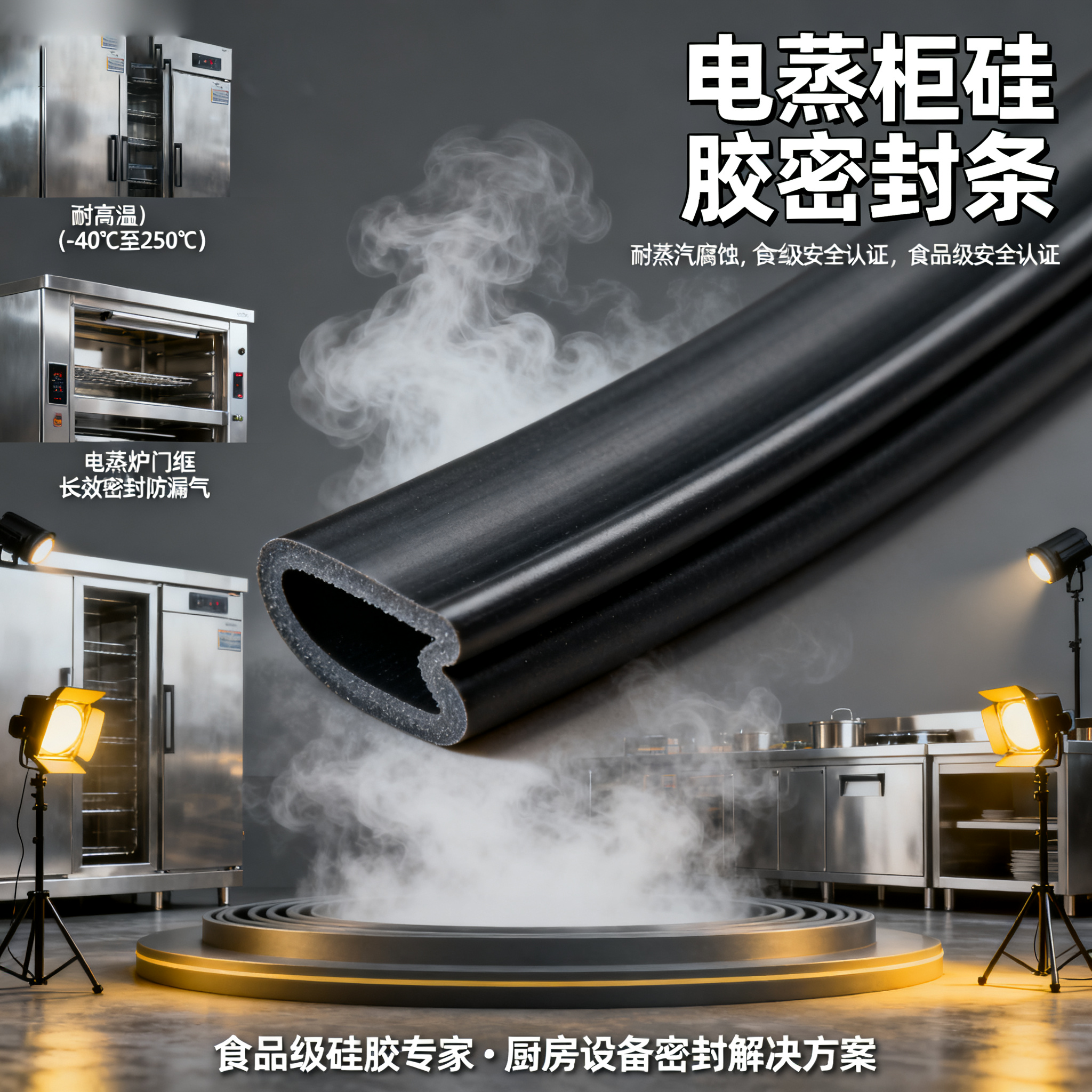 電蒸柜硅膠密封條
